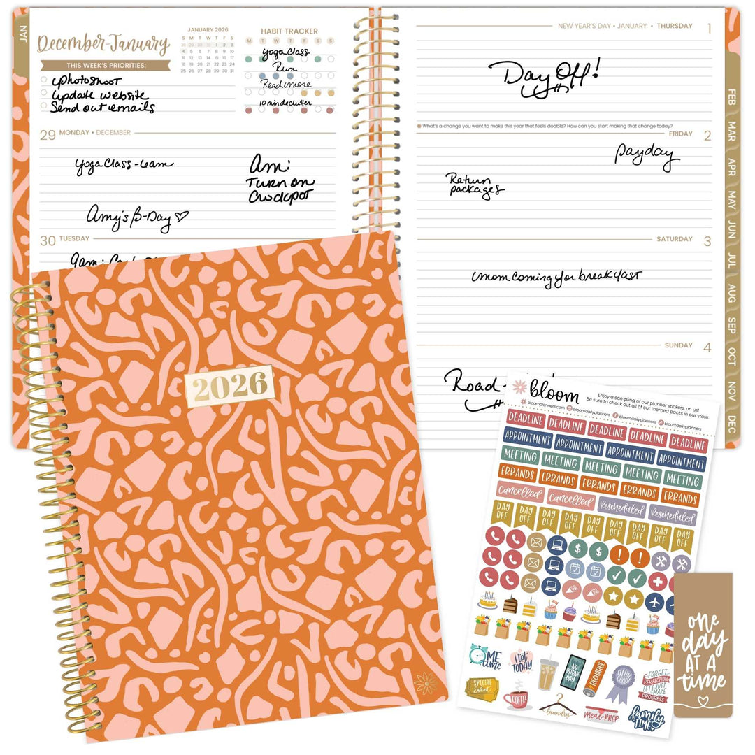 2026 Soft Cover Planner, 8.5" x 11", Moments of Grace