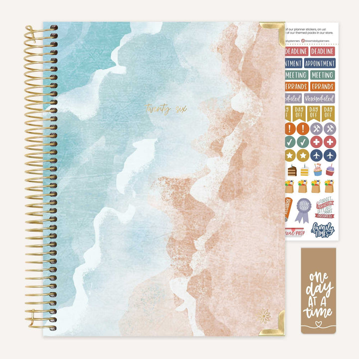 2026 Hard Cover Planner, 8.5" x 11", Ocean Oasis
