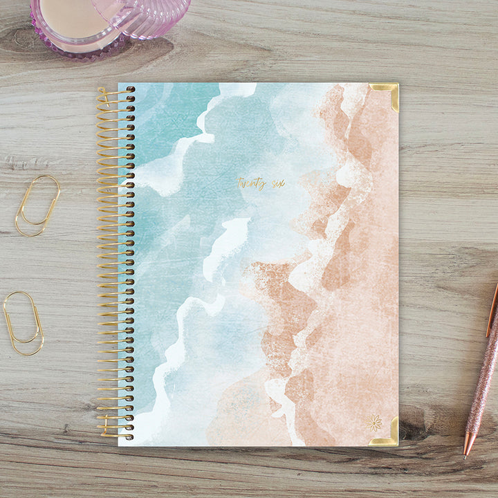 2026 Hard Cover Planner, 8.5" x 11", Ocean Oasis