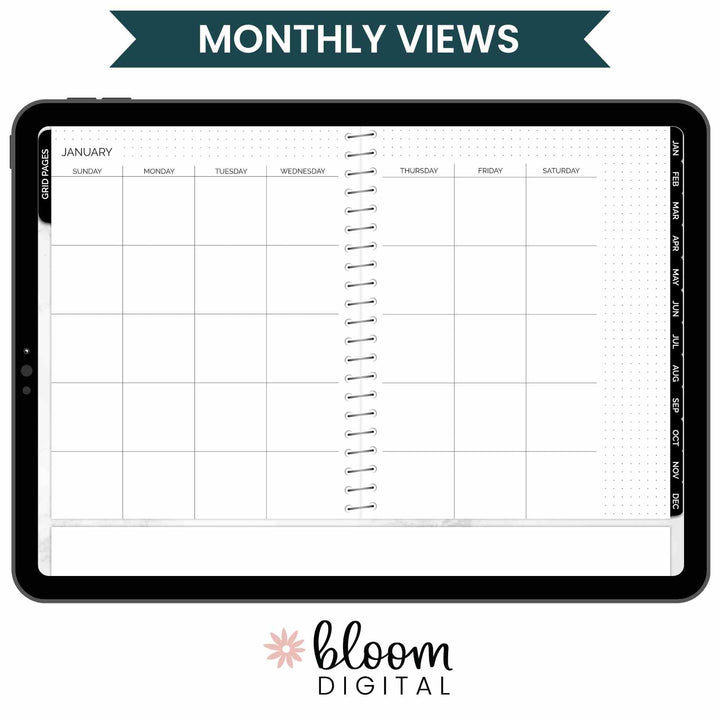 Digital Planner, Undated Dot Journal