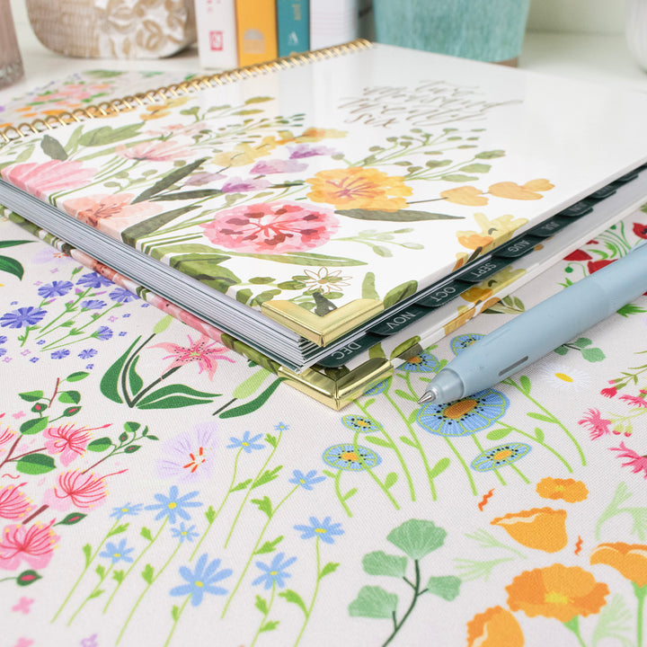 2026 Vision Planner, 7.5" x 9", Beige Bouquet