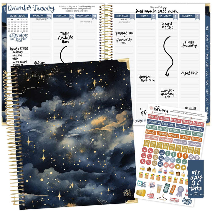 2026 Vision Planner, 7.5" x 9", Midnight Sky