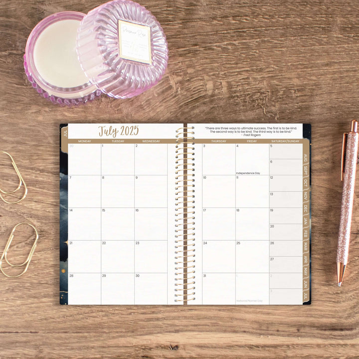 2025-26 Soft Cover Planner, 4" x 6", Midnight Sky