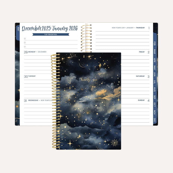 2026 Soft Cover Planner, 4" x 6", Midnight Sky