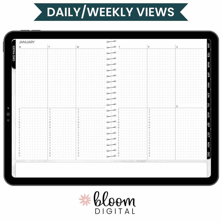 Digital Planner, Undated Dot Journal