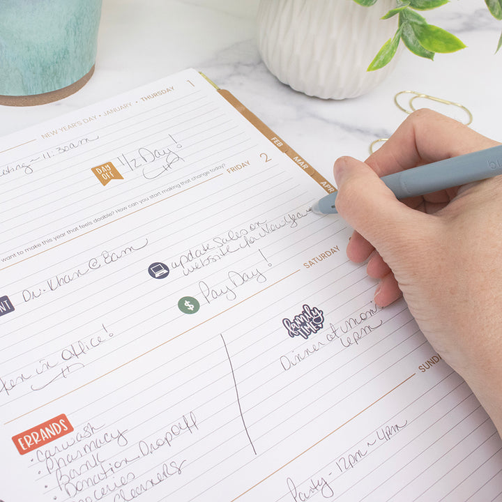 2026 Hard Cover Planner, 8.5" x 11", Butterfly Garden