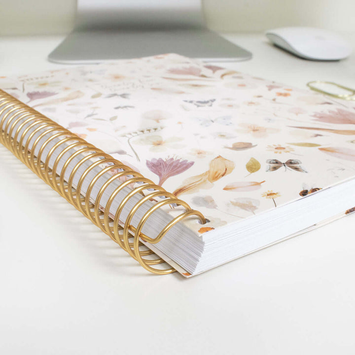 2025-26 Soft Cover Planner, 5.5" x 8.25", Butterfly Garden