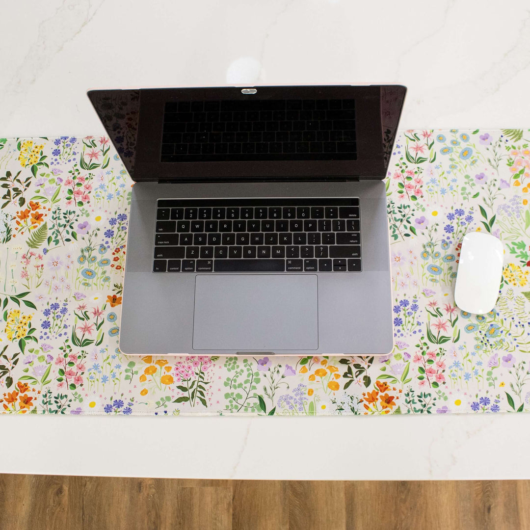 Large Desk Mat, Garden Party
