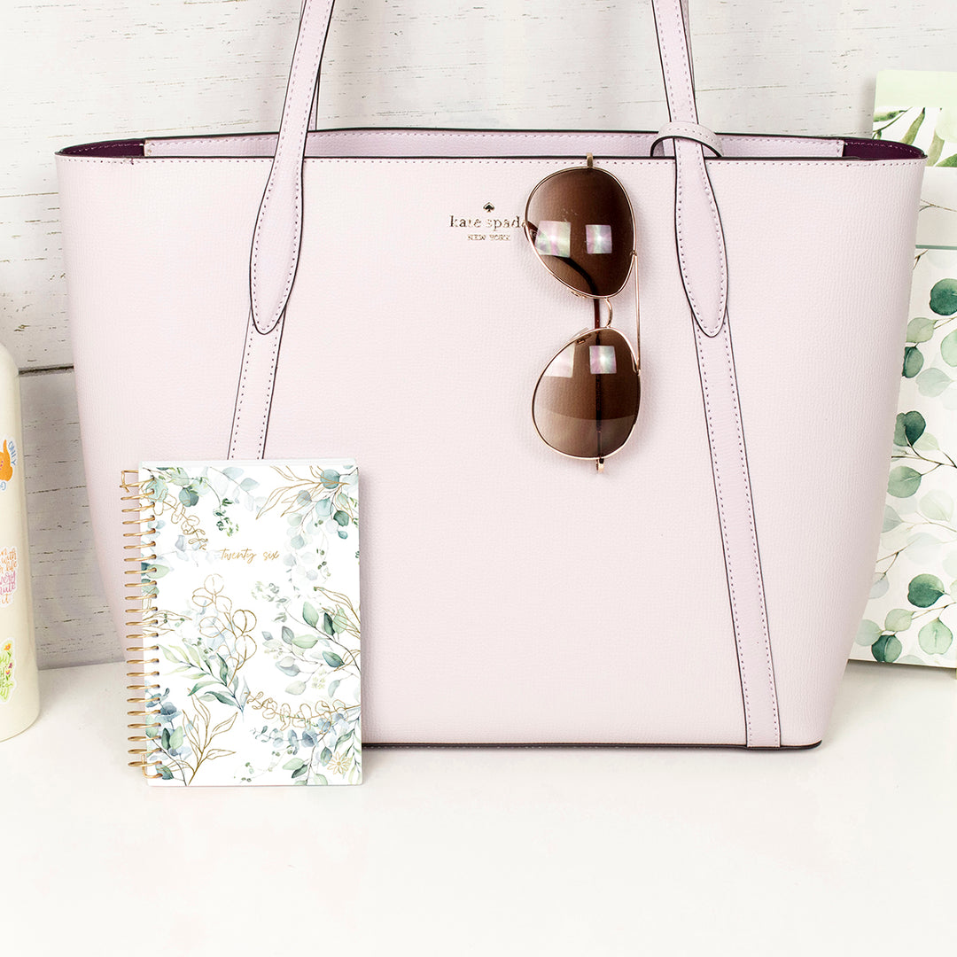 2026 Soft Cover Planner, 4" x 6", Eucalyptus, White