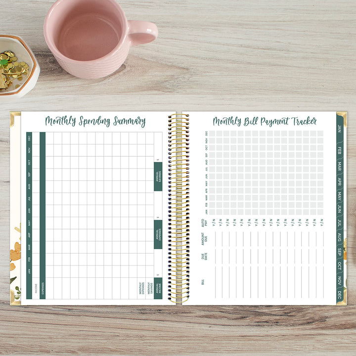 2026 Vision Planner, 7.5" x 9", Eucalyptus, White