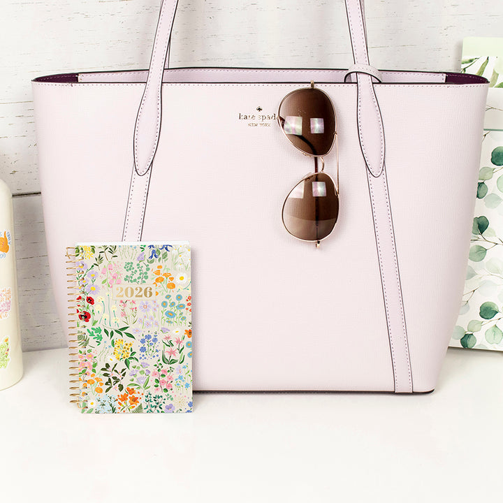 2026 Soft Cover Planner, 4" x 6", Garden Party, Beige