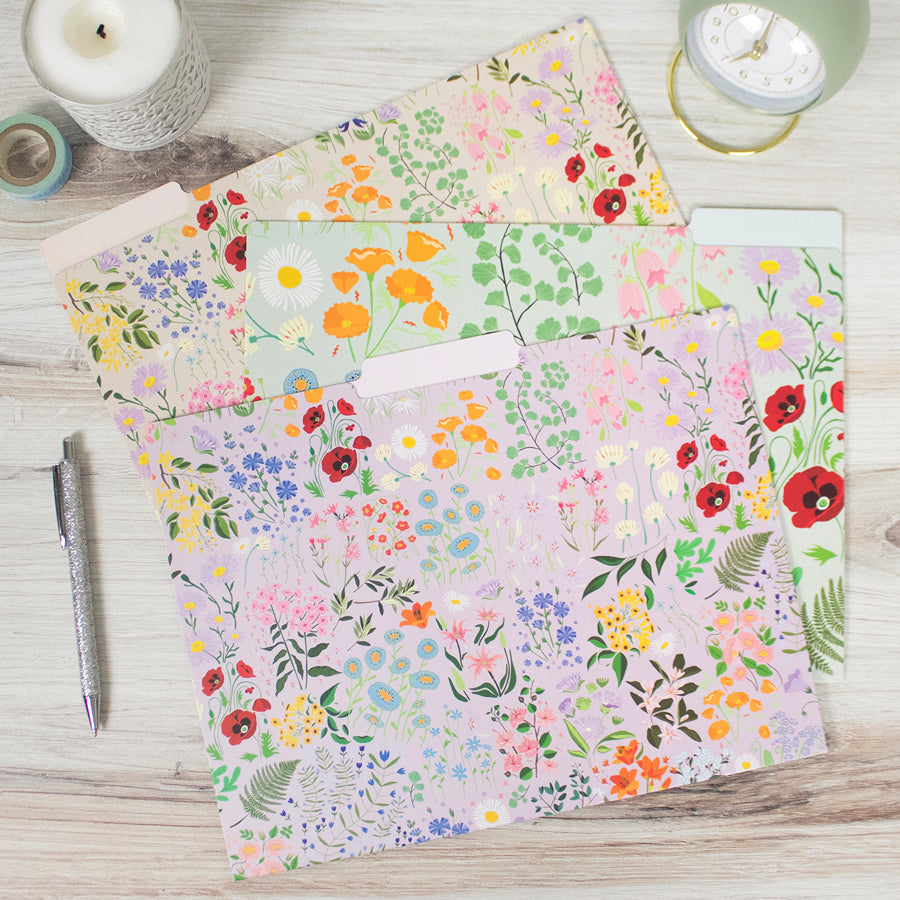 File Folder Set, 6 Pack, Garden Party