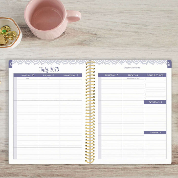 2025-26 Soft Cover Daisy Student Planner, 7" x 9", Let Your Light Shine