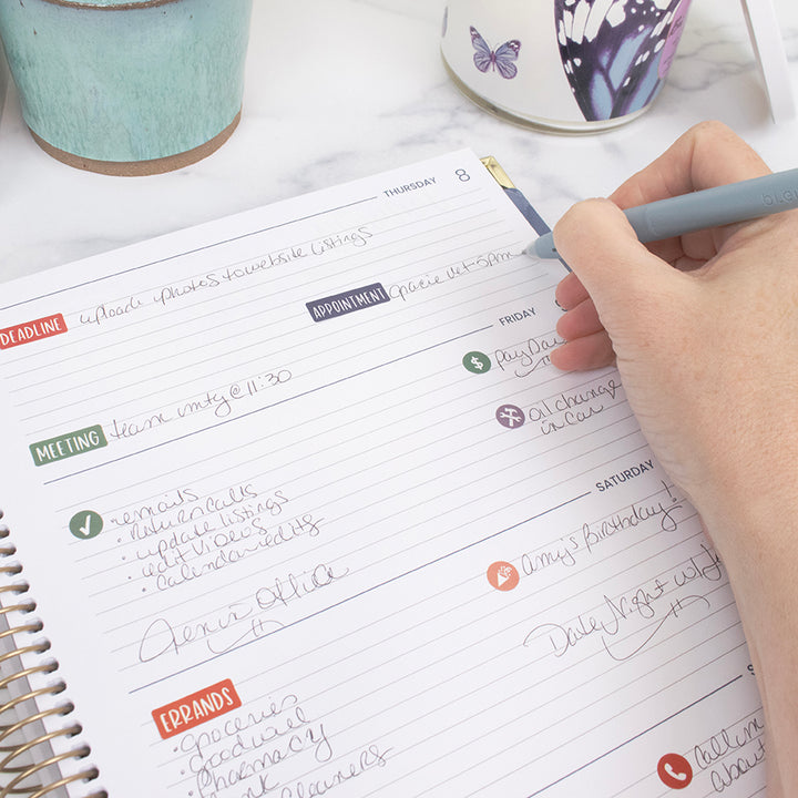 2026 Hard Cover Planner, 8.5" x 11", Midnight Sky