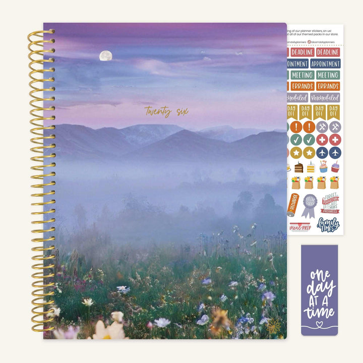 2026 Soft Cover Planner, 8.5" x 11", Mystic Mountains