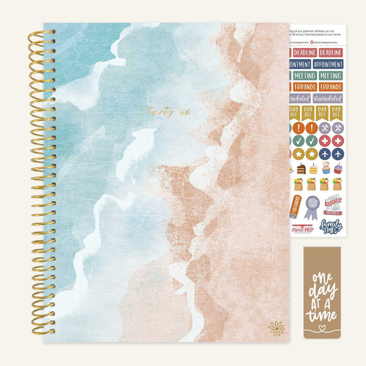 2026 Soft Cover Planner, 8.5" x 11", Ocean Oasis