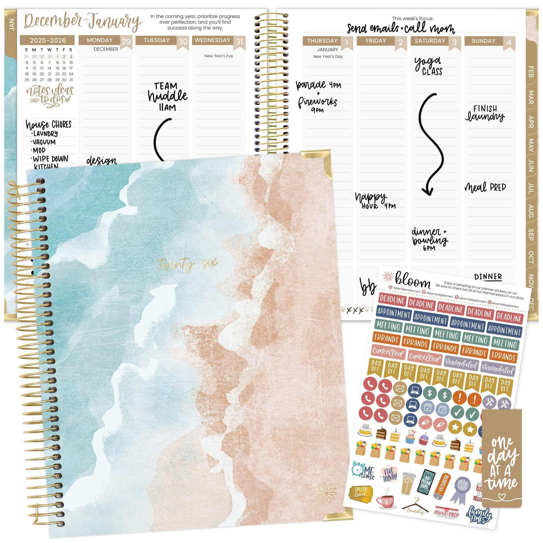 2026 Vision Planner, 7.5" x 9", Ocean Oasis
