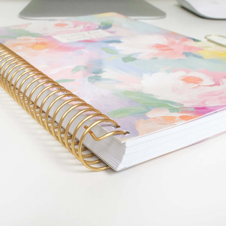 2025-26 Soft Cover Planner, 5.5" x 8.25", Painted Peonies