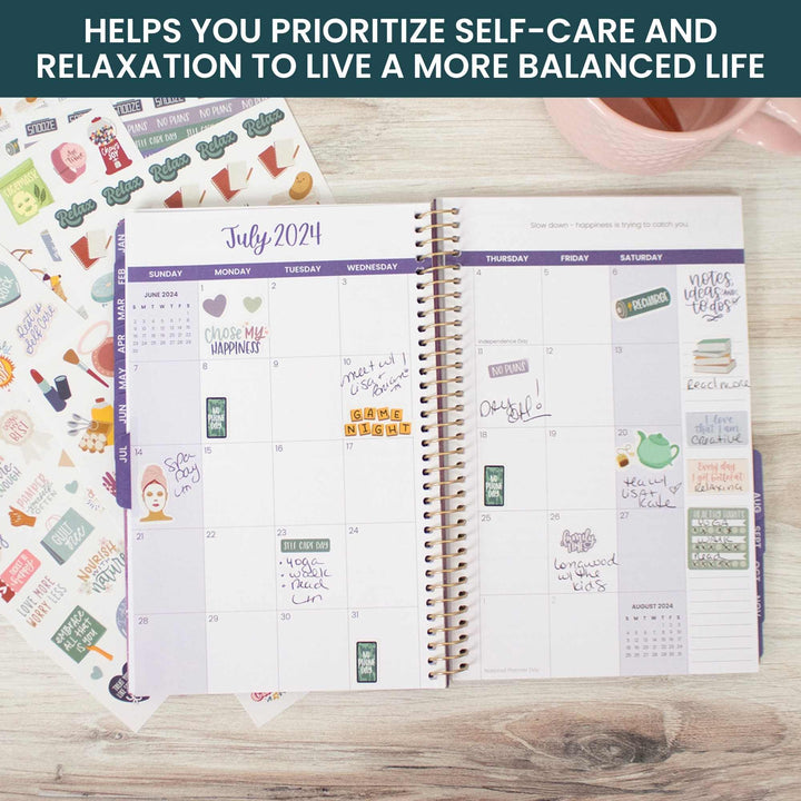 Planner Stickers, Rest is Self-Care Pack