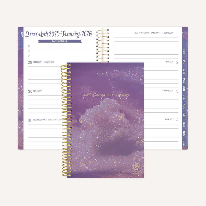 2026 Soft Cover Planner, 4" x 6", Good Things Are Coming