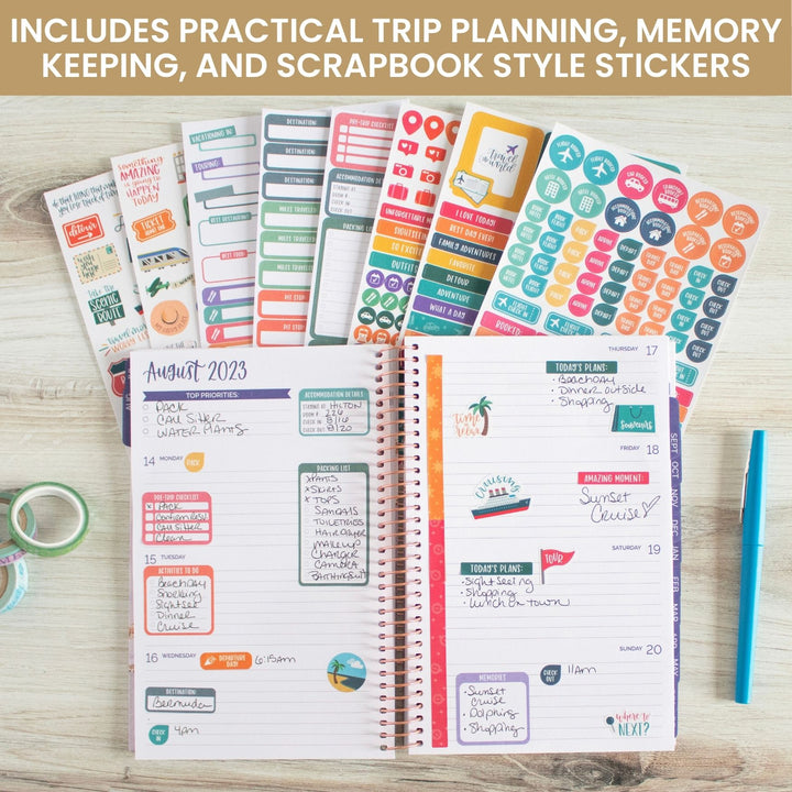 Planner Stickers, Travel Pack