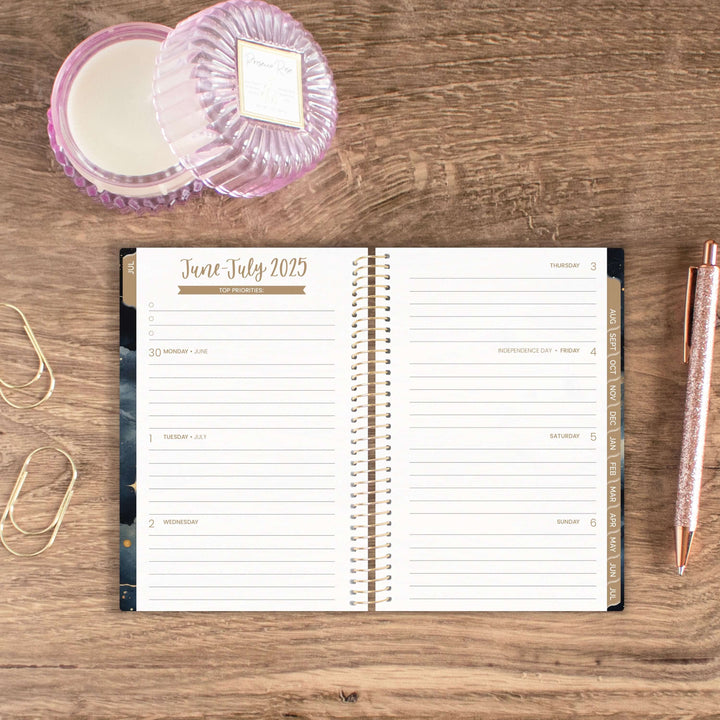 2025-26 Soft Cover Planner, 4" x 6", Midnight Sky