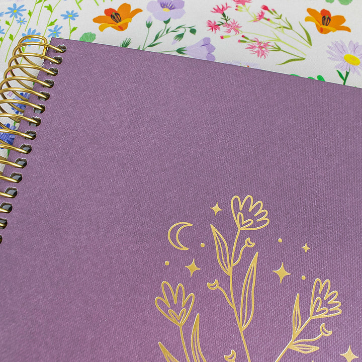 6-Month Undated Daily To-Do Planner, 7” x 9”, Purple Linen