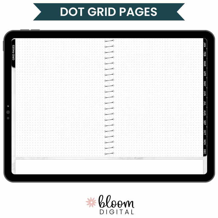 Digital Planner, Undated Dot Journal