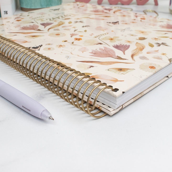 2026 Hard Cover Planner, 8.5" x 11", Butterfly Garden