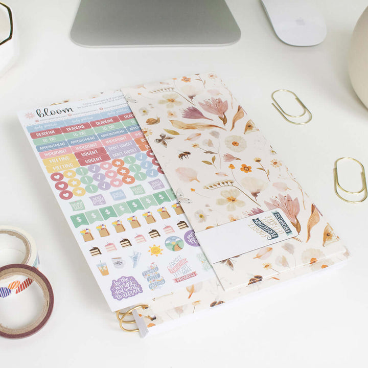 2025-26 Soft Cover Planner, 5.5" x 8.25", Butterfly Garden