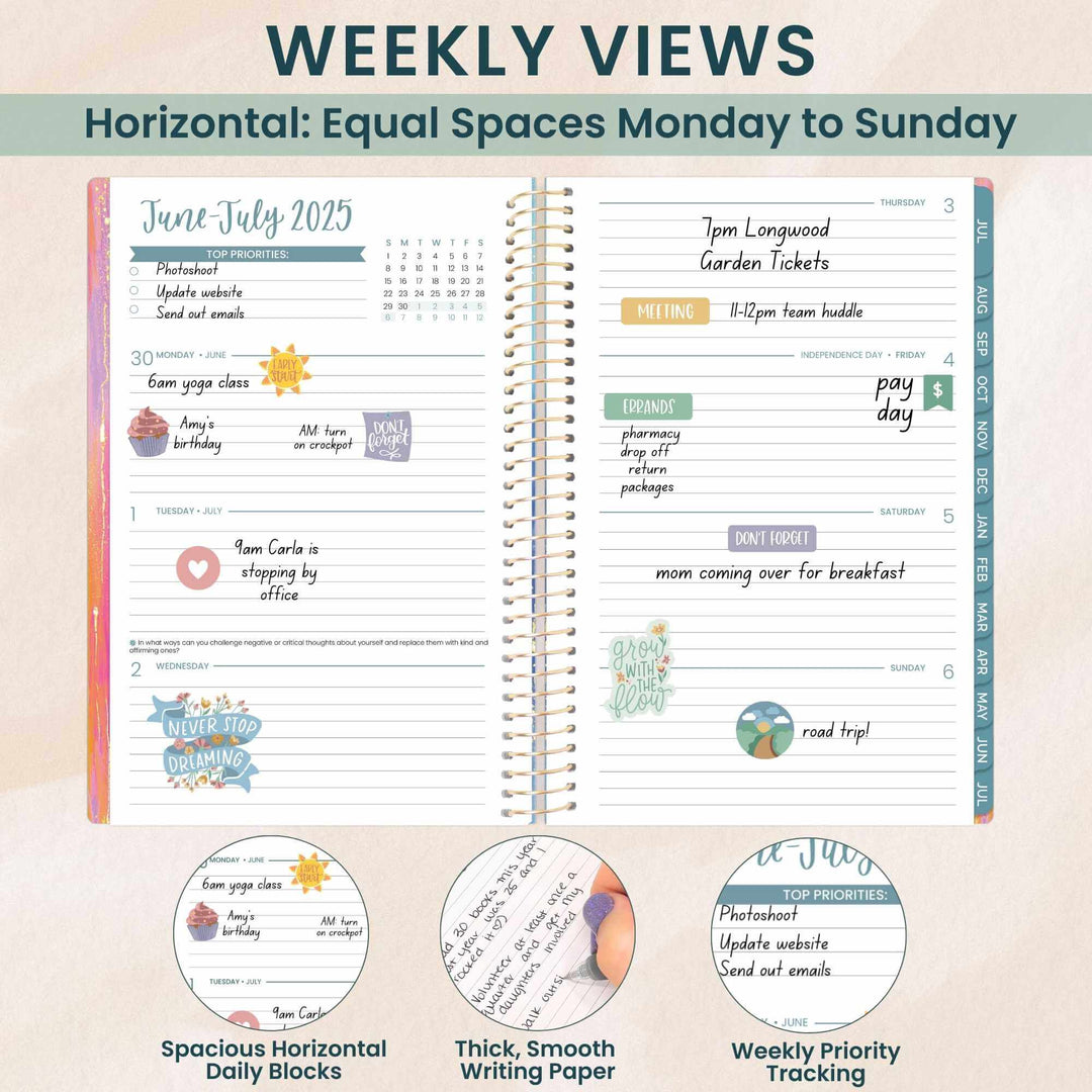 2025-26 Soft Cover Planner, 5.5" x 8.25", Creating A Life I Love