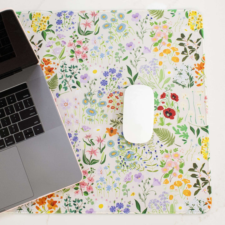 Large Desk Mat, Garden Party