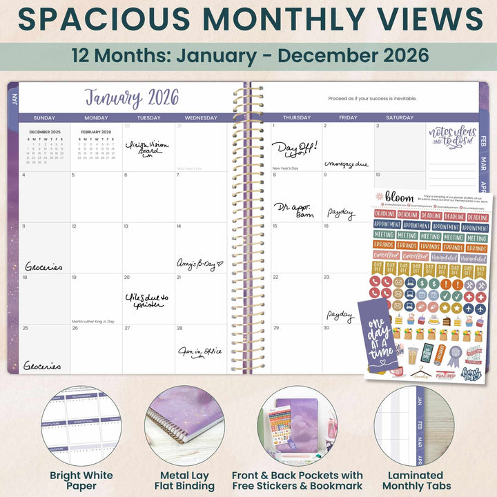 2026 Soft Cover Planner, 8.5" x 11", Good Things are Coming