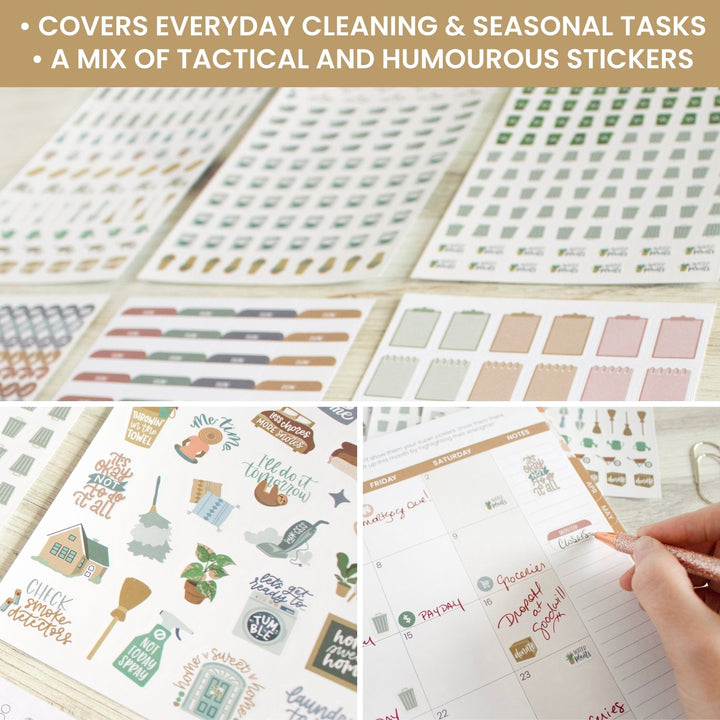 Planner Stickers, Household Chore Pack