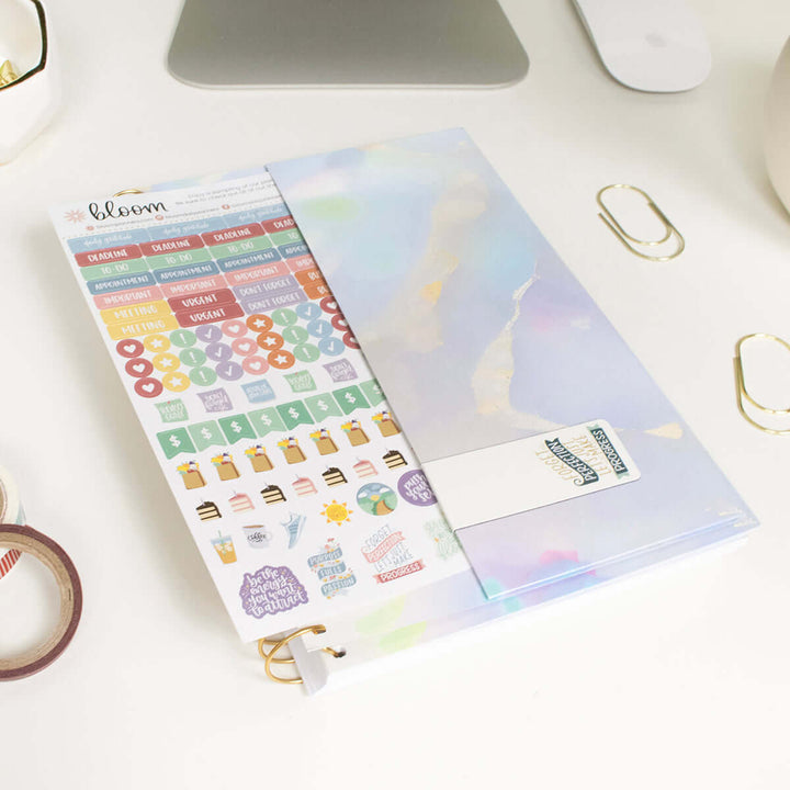 2025-26 Soft Cover Planner, 5.5" x 8.25", Iridescent Opal
