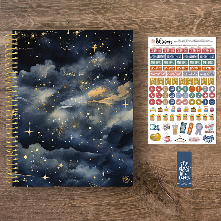 2026 Soft Cover Planner, 8.5" x 11", Midnight Sky