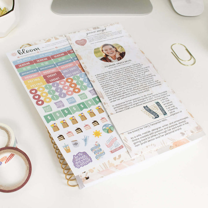 2025-26 Soft Cover Planner, 5.5" x 8.25", Moments of Grace
