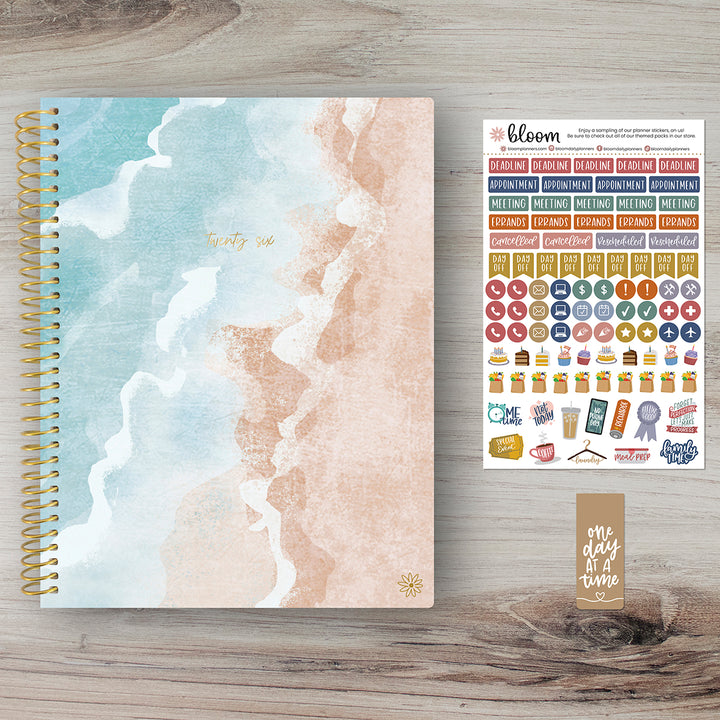 2026 Soft Cover Planner, 8.5" x 11", Ocean Oasis