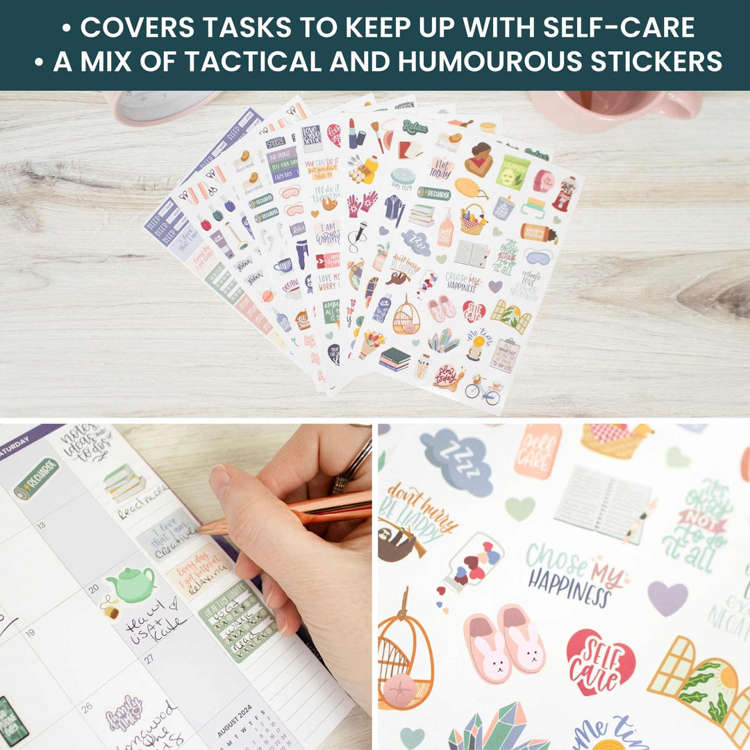 Planner Stickers, Rest is Self-Care Pack
