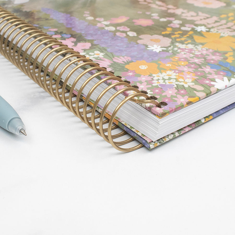 2026 Hard Cover Planner, 8.5" x 11", Wildflower Mountainside