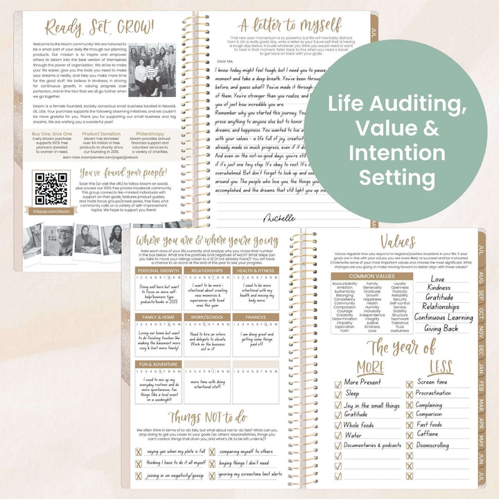 2025-26 Soft Cover Planner, 5.5" x 8.25", Brushed Beige