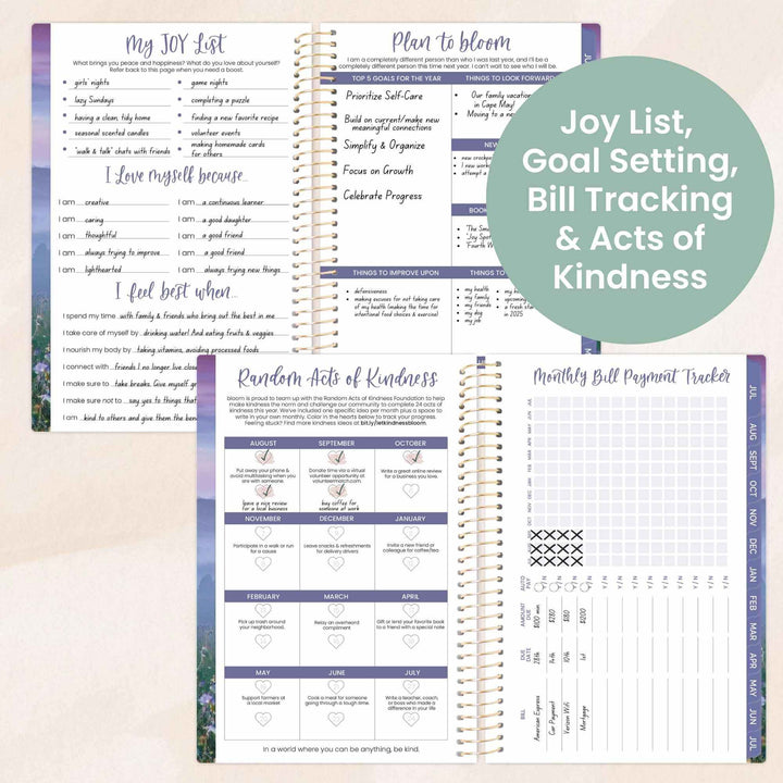 2025-26 Soft Cover Planner, 4" x 6", Mystical Mountains