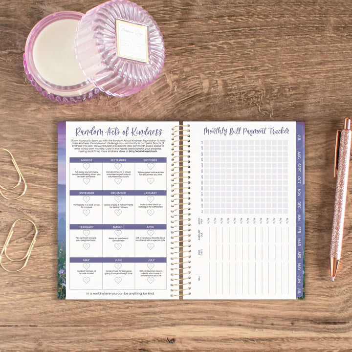 2025-26 Soft Cover Planner, 4" x 6", Mystical Mountains