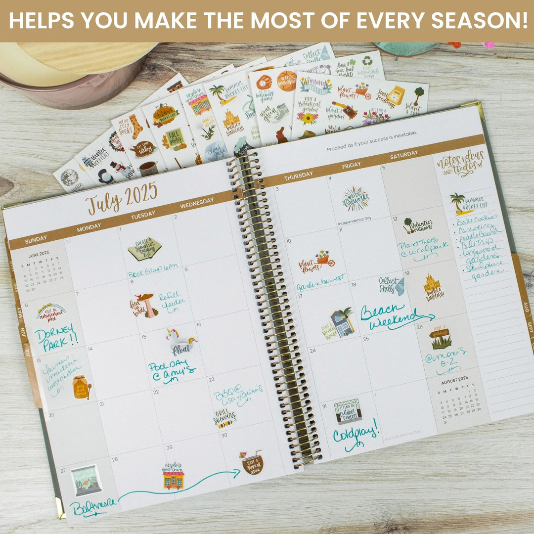 Planner Stickers, Seasonal Bucket Lists