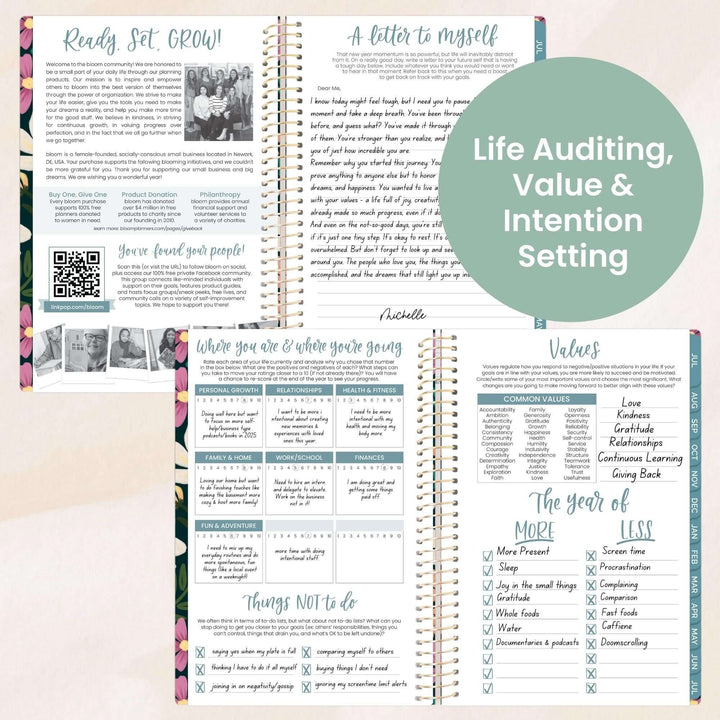 2025-26 Soft Cover Planner, 5.5" x 8.25", Blooming Wildly