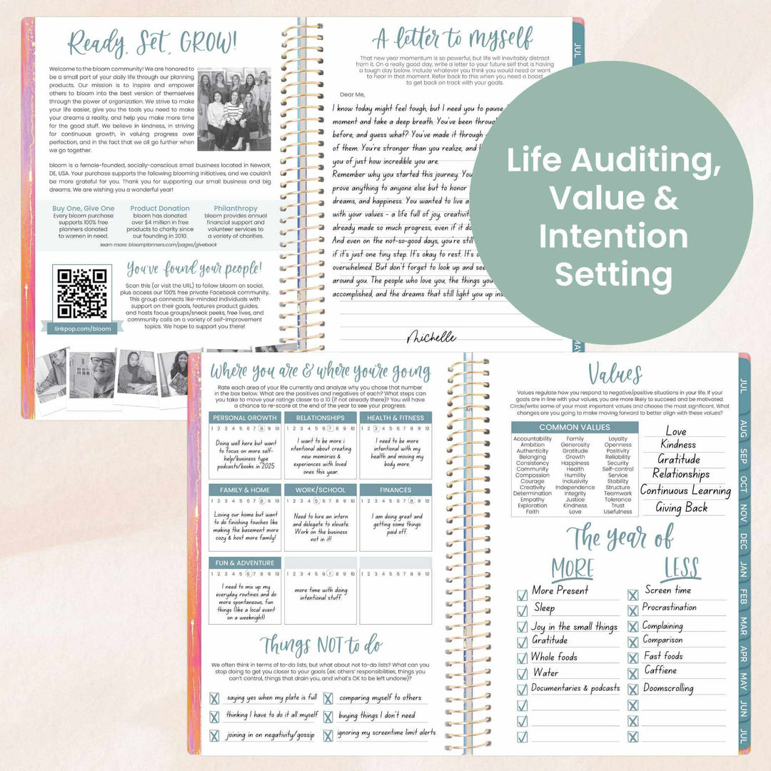 2025-26 Soft Cover Planner, 5.5" x 8.25", Creating A Life I Love
