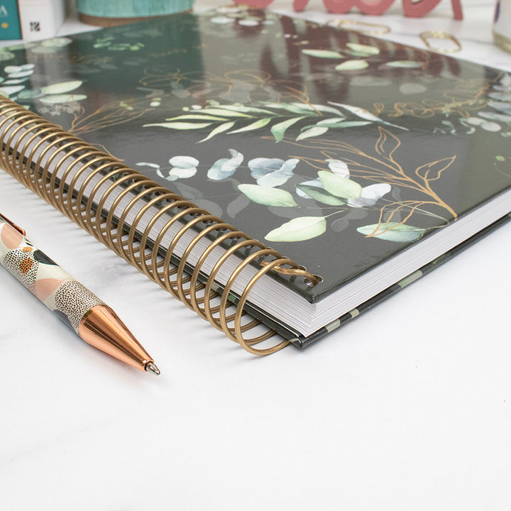 2026 Hard Cover Planner, 8.5" x 11", Eucalyptus, Green