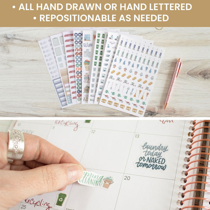Planner Stickers, Household Chore Pack