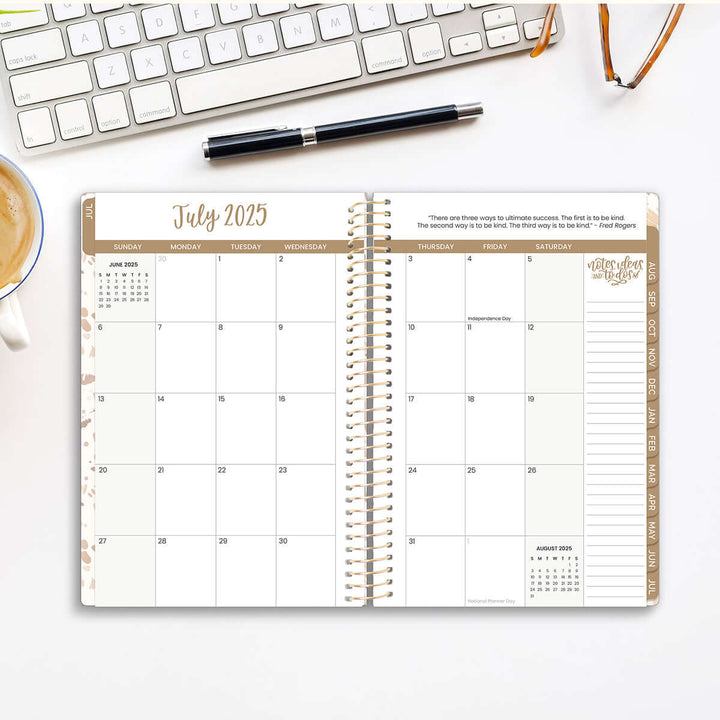 2025-26 Soft Cover Planner, 5.5" x 8.25", Moments of Grace