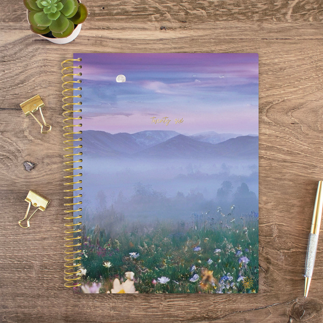 2026 Soft Cover Planner, 8.5" x 11", Mystic Mountains